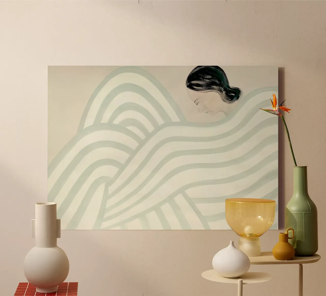 Sofia Lind 31 canvas met Baklijst van William Brown