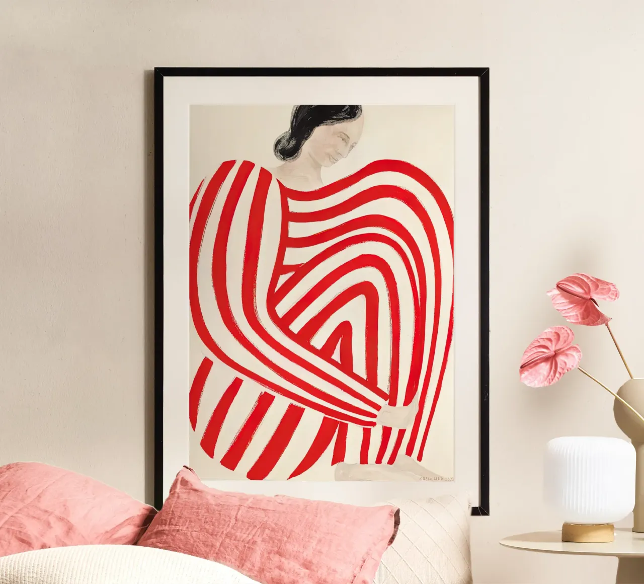 Sofia Lind 32 poster con telaio in alluminio da William Brown