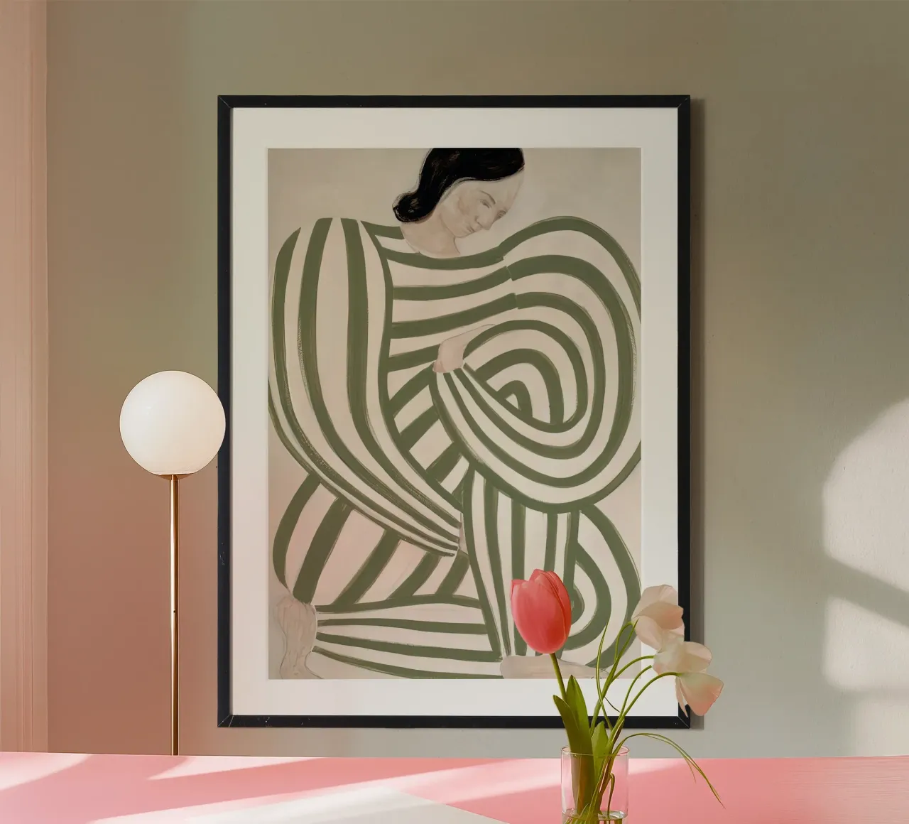 Sofia Lind 34 poster con telaio in legno da William Brown