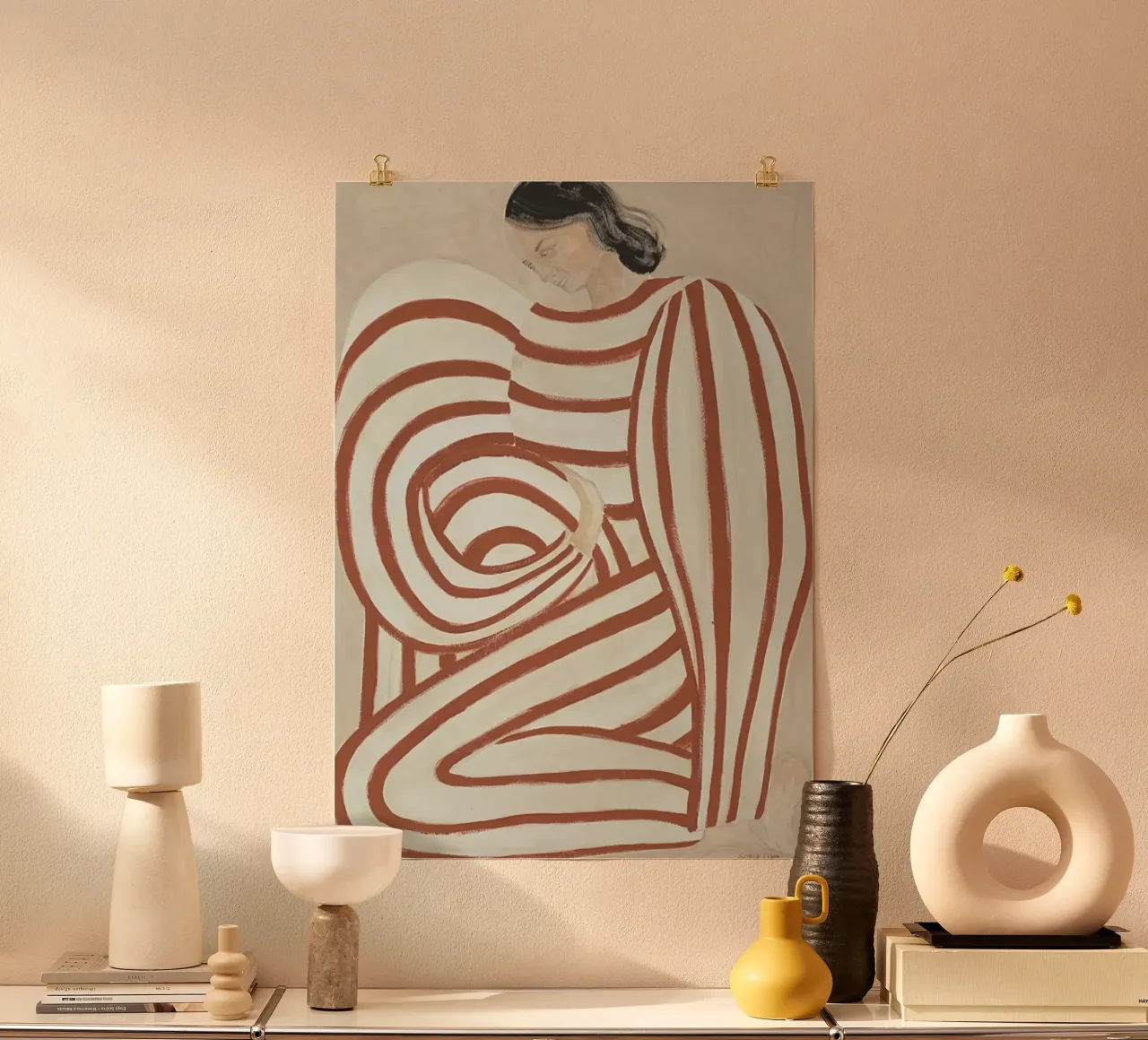 Sofia Lind 38 poster con telaio in legno da William Brown