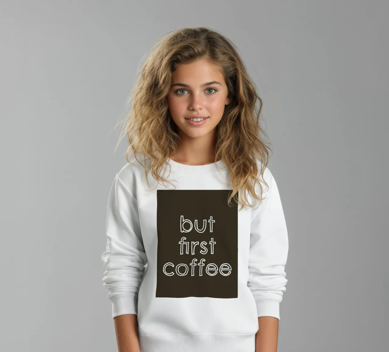 But First Coffee 24 felpa bambino da The Type Club Tokyo