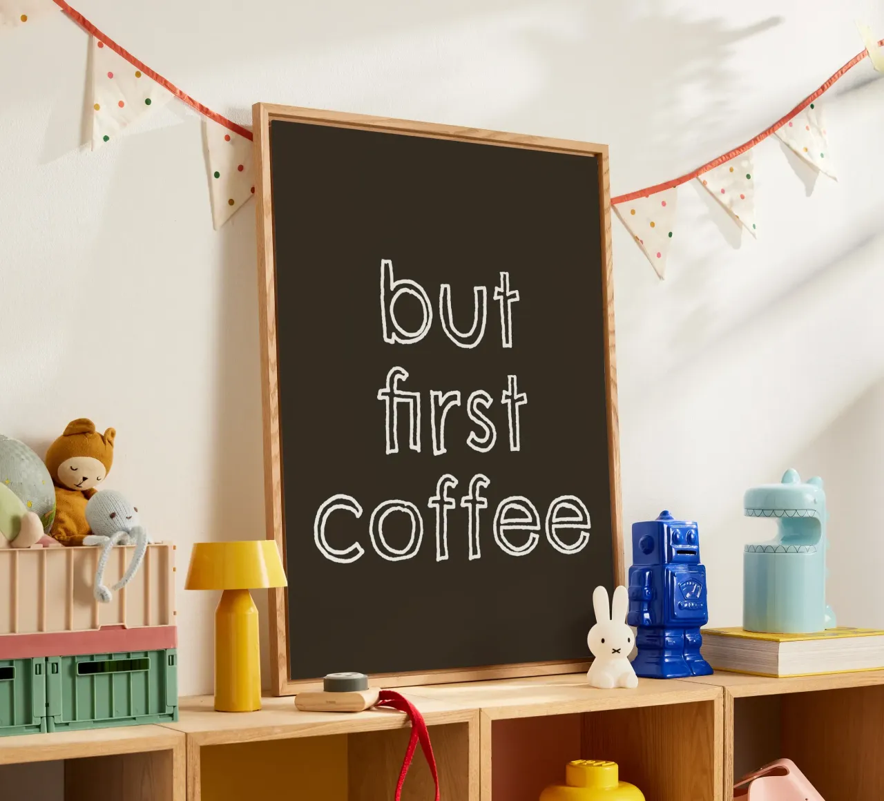 But First Coffee 24 plexiglass da The Type Club Tokyo