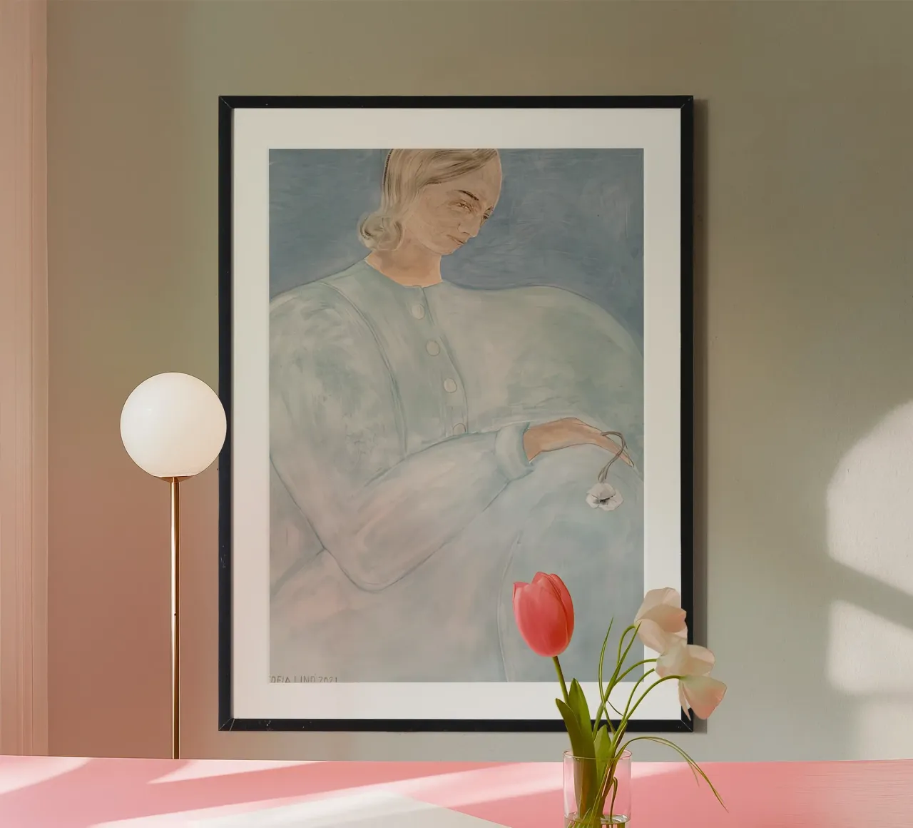 Fiore cattivo Sofia lind poster con telaio in plastica da panaiti vascu