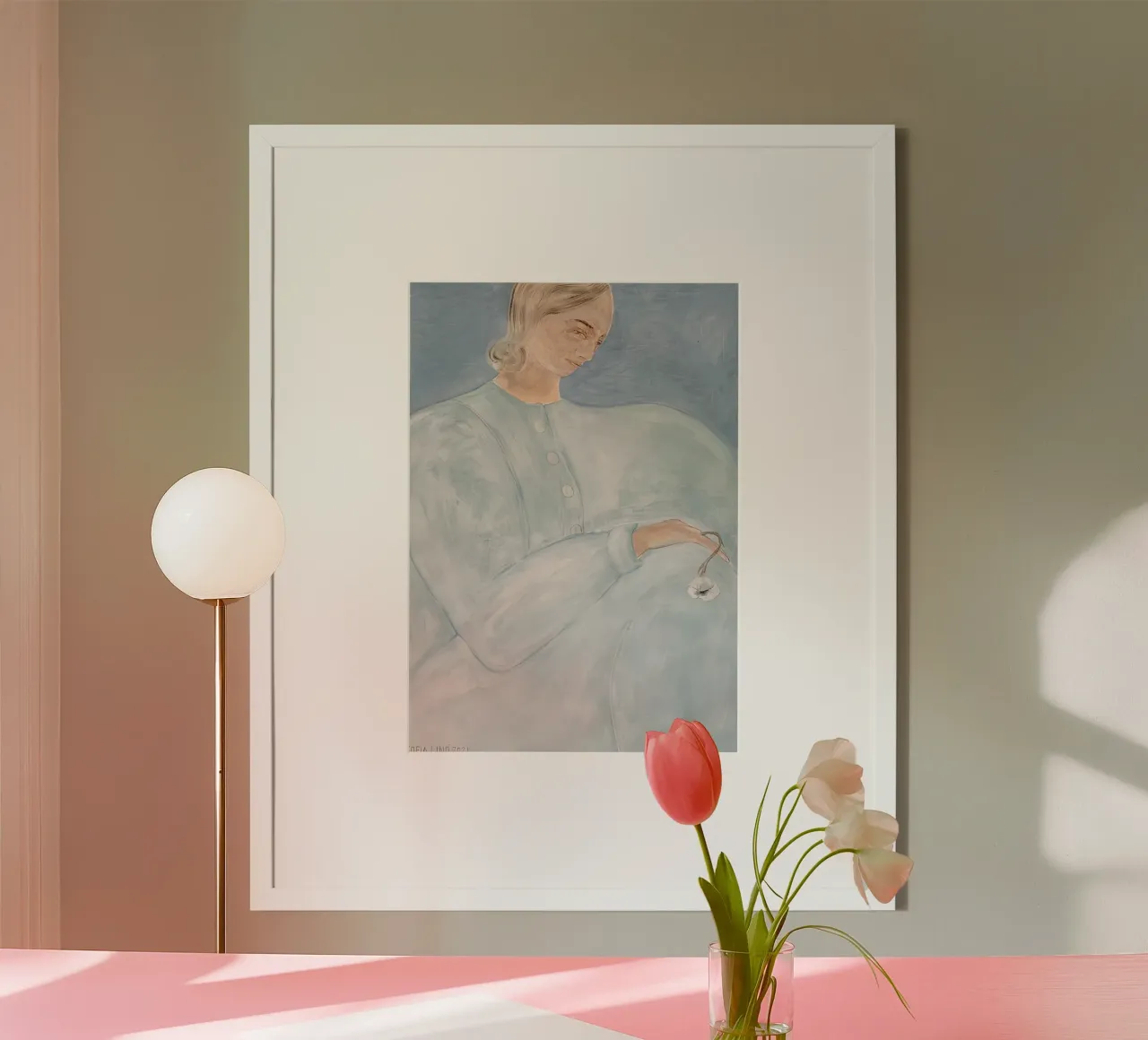 Fiore cattivo Sofia lind poster con telaio in plastica da panaiti vascu