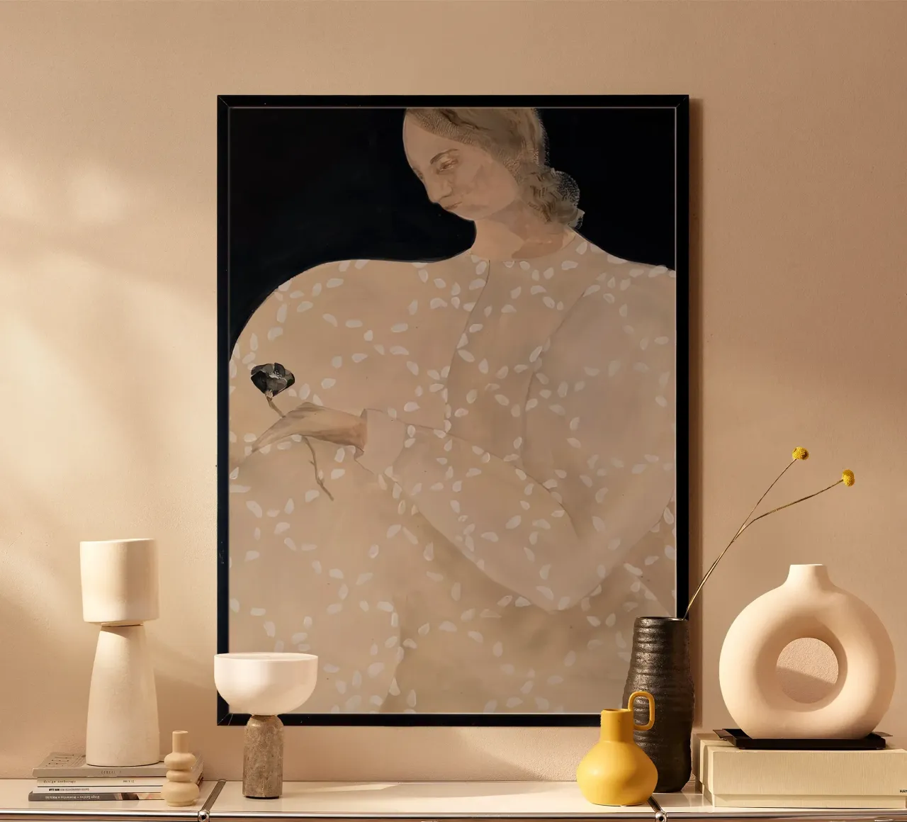 fiore scuro sofia lind poster con telaio in plastica da panaiti vascu