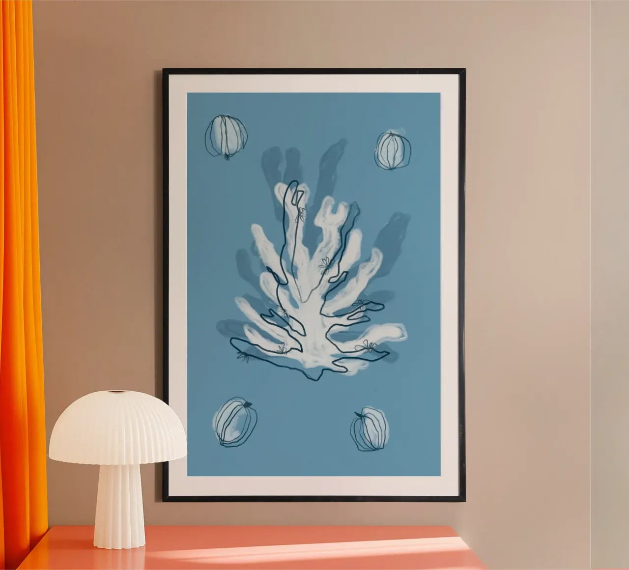 Maritime Impression poster con telaio in alluminio da treechild