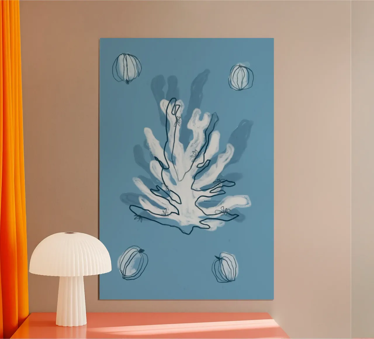 Maritime Impression poster con telaio in alluminio da treechild