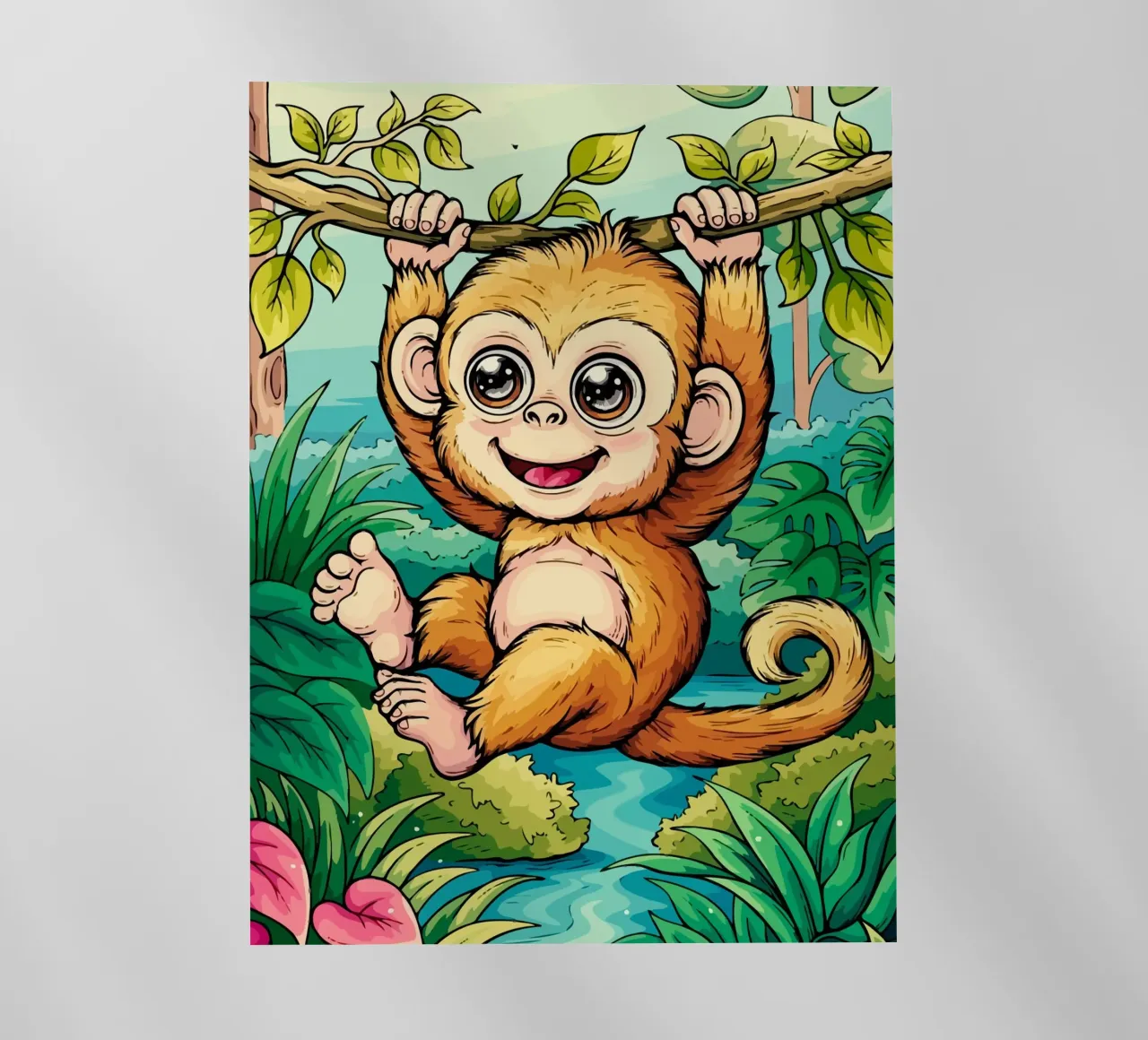 Monkey pellicola backlit da Dumery Art