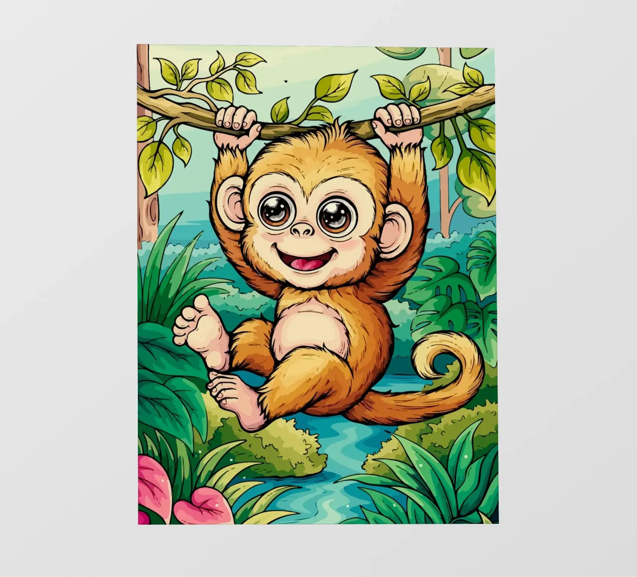 Monkey pellicola backlit da Dumery Art