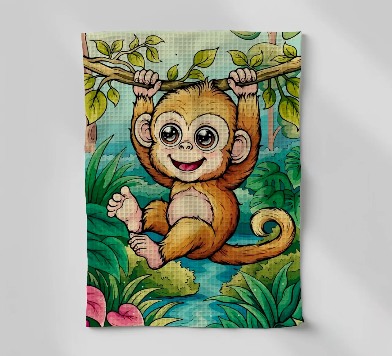 Monkey canovaccio da cucina da Dumery Art