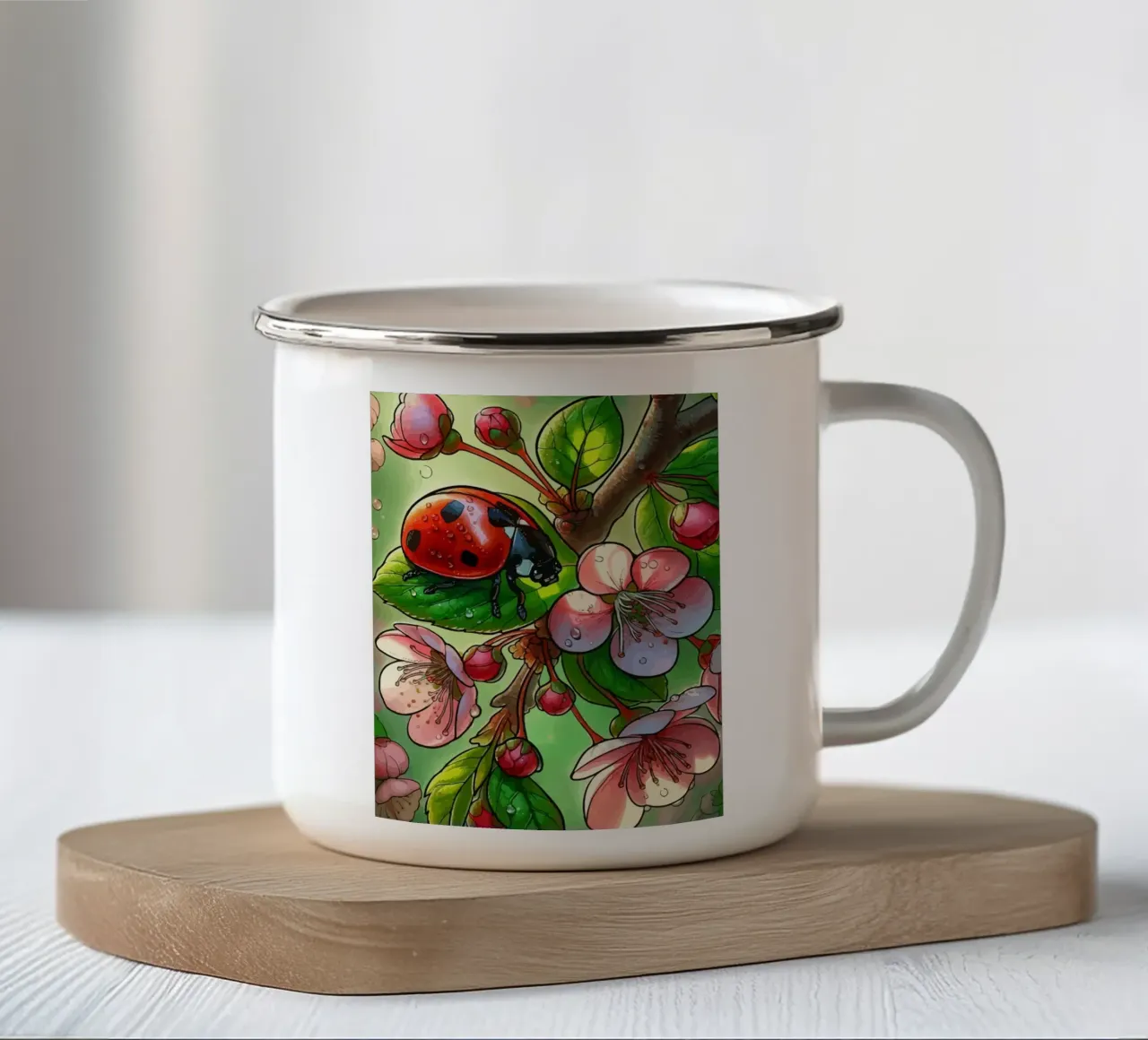 Insect tazza in smalto da Dumery Art