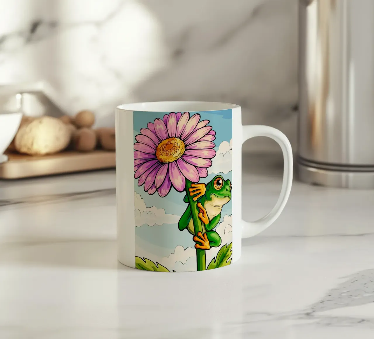 Frog tazza in ceramica da Dumery Art