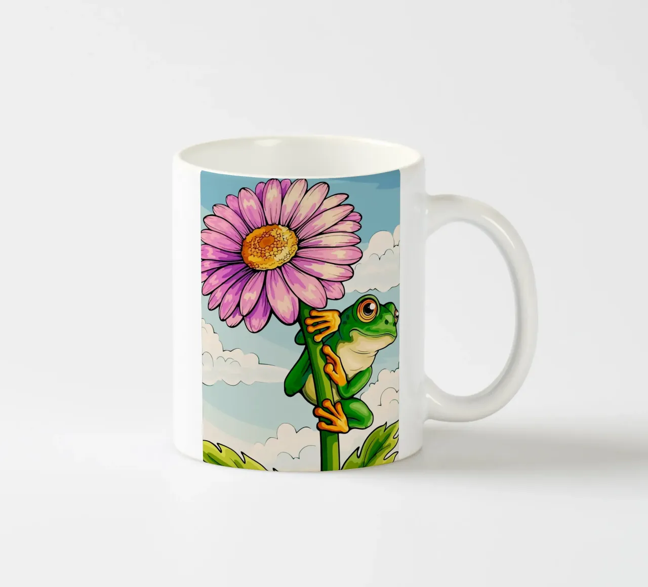 Frog tazza in ceramica da Dumery Art