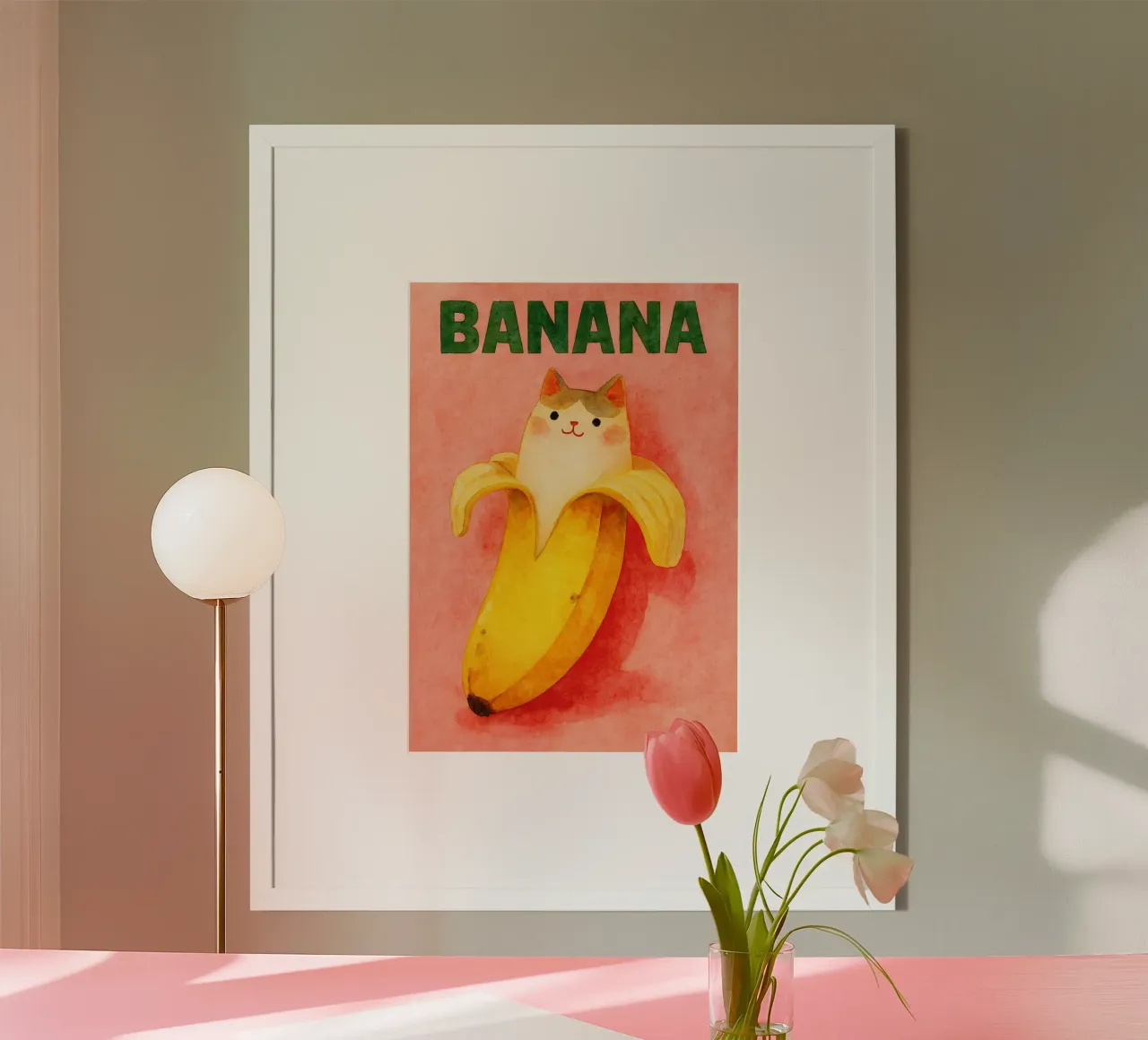 gatto banana divertente poster da wadasx