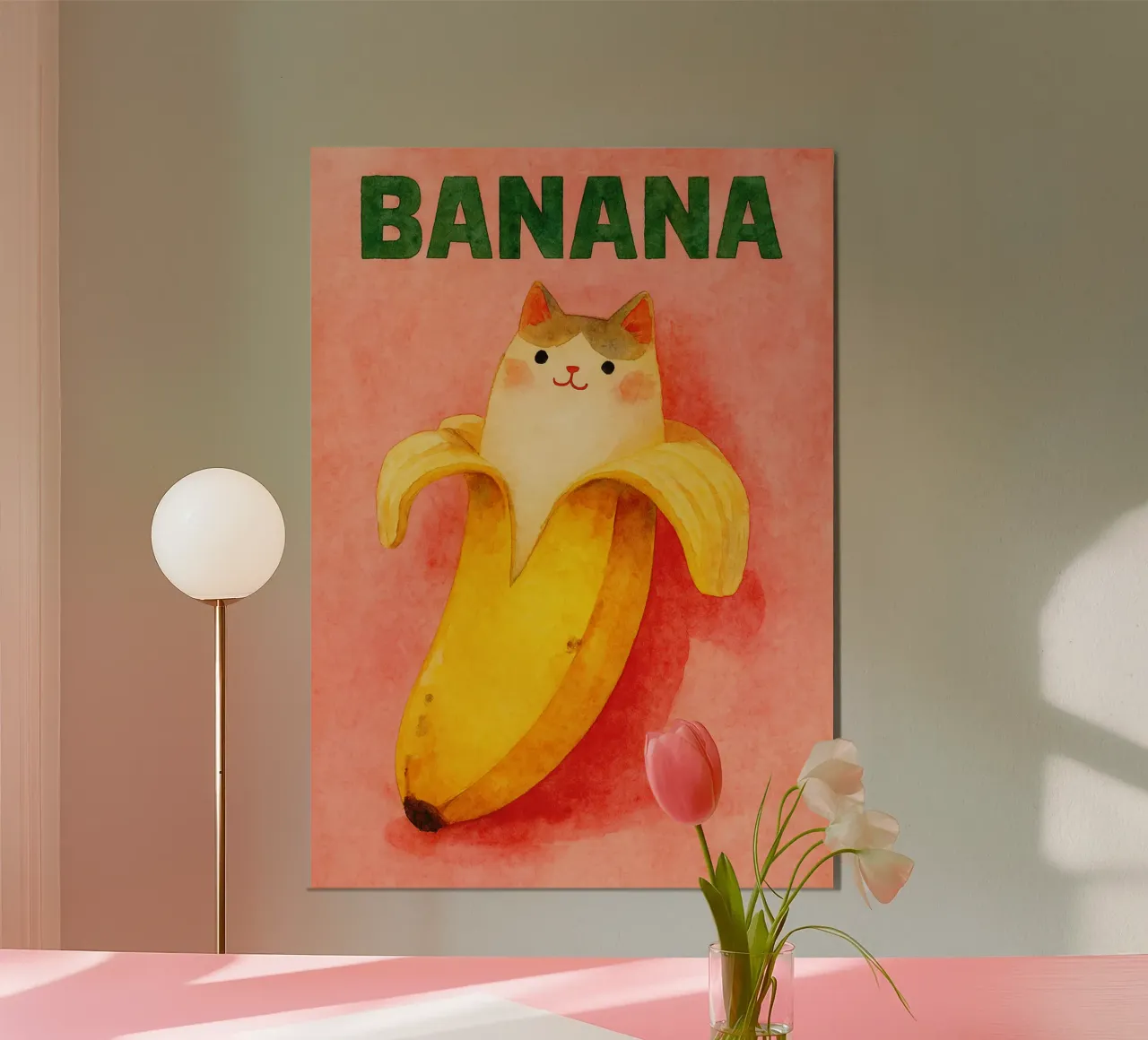 gatto banana divertente poster da wadasx