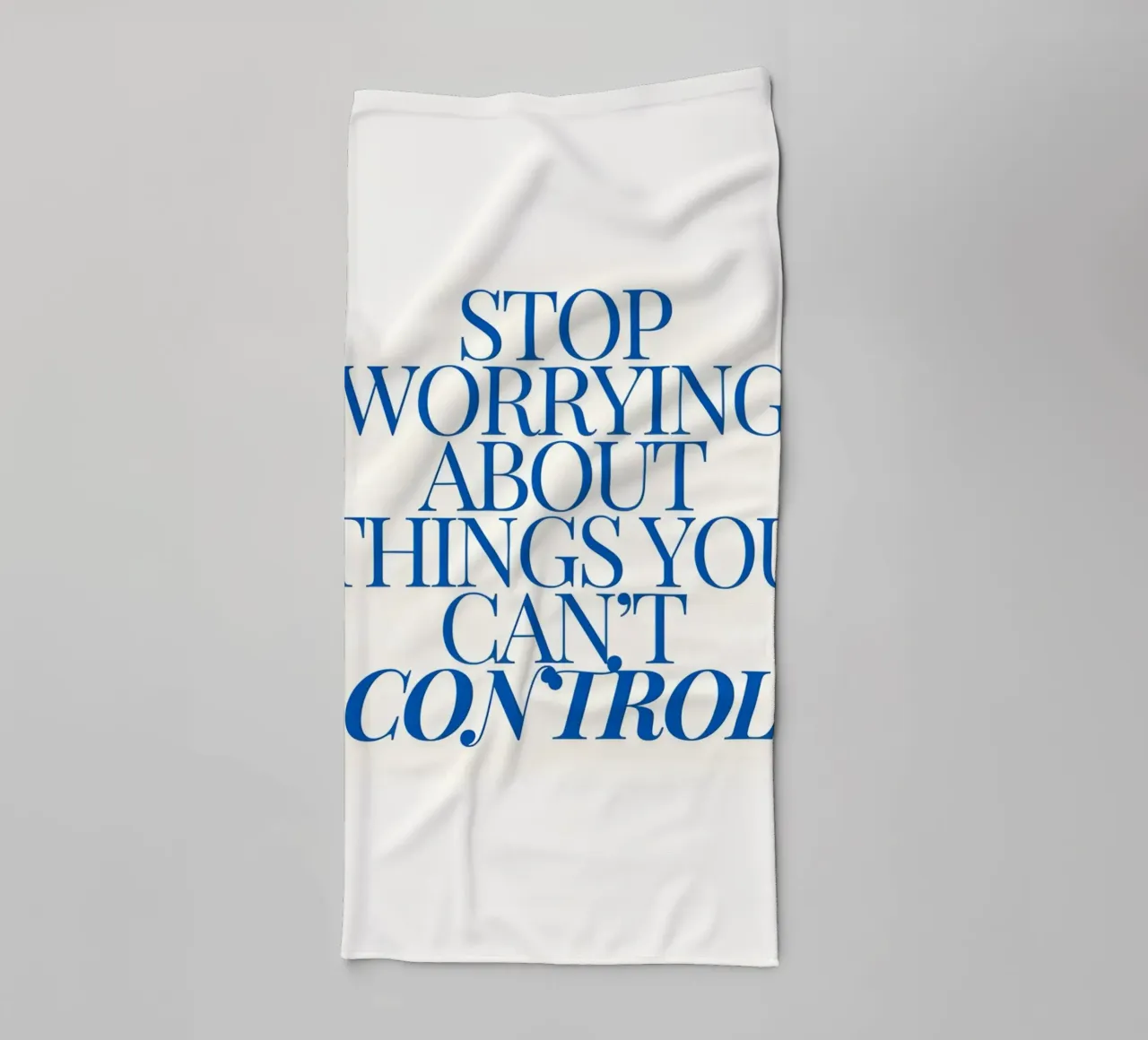 Stop worrying about things you control asciugamano da bagno da Type & Tape