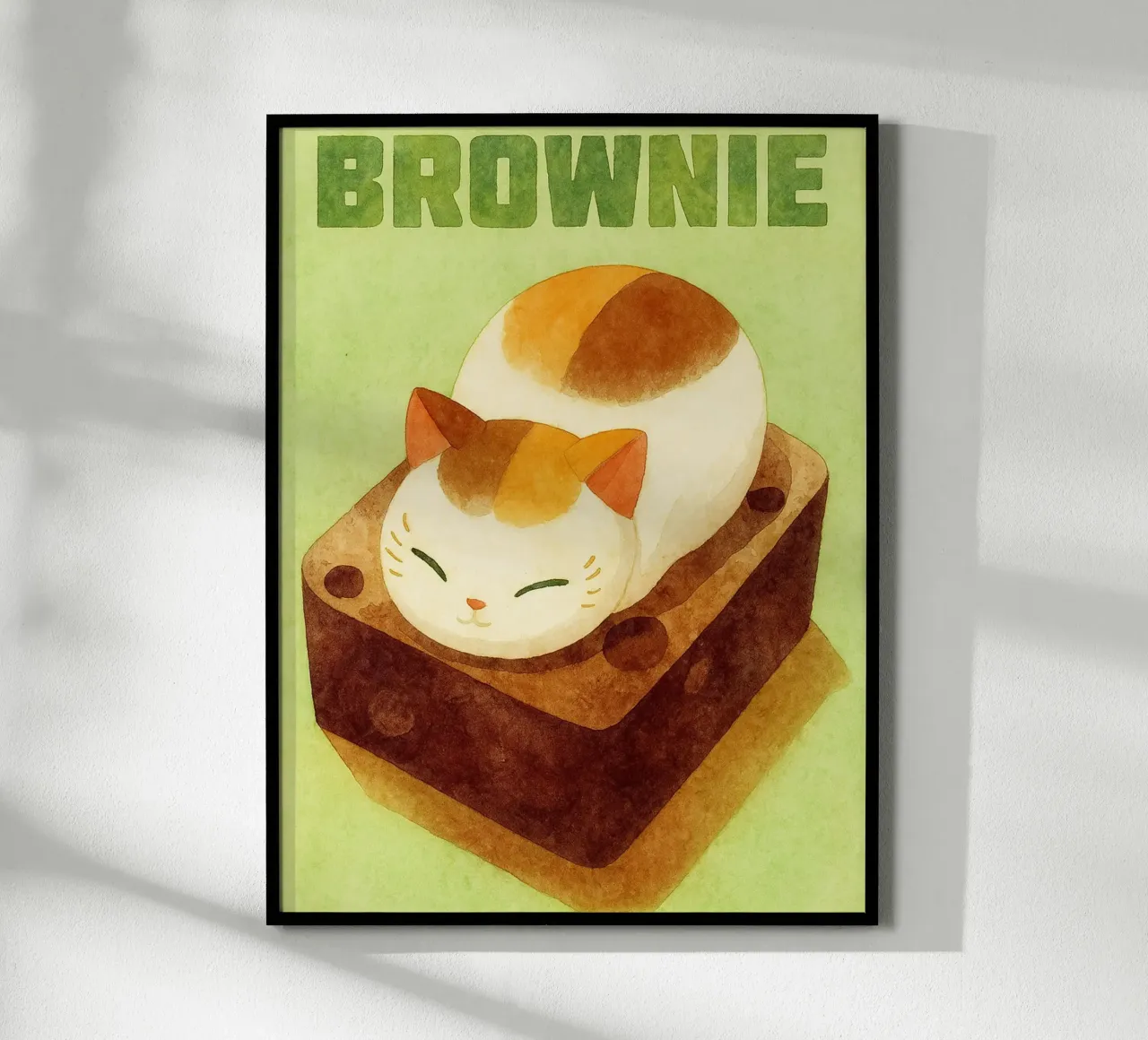 divertente gatto brownies poster da wadasx