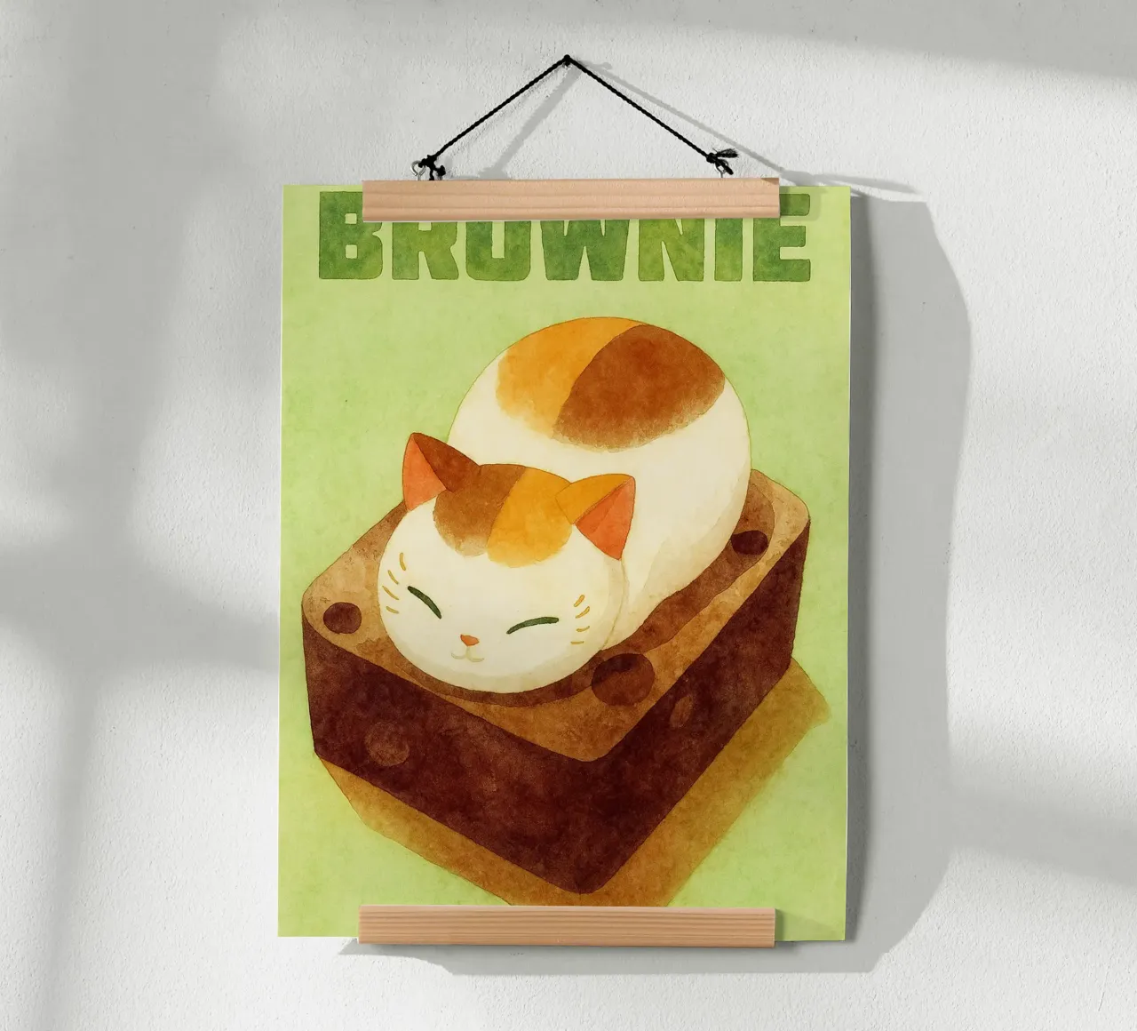 divertente gatto brownies poster da wadasx