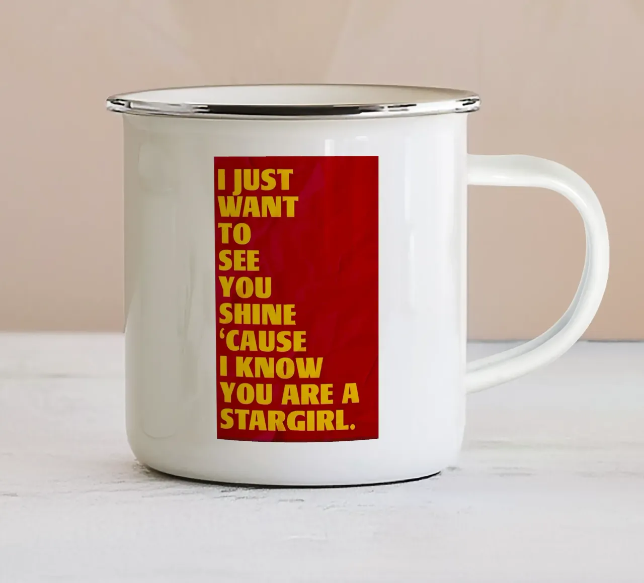Stargirl tazza in smalto da Type & Tape
