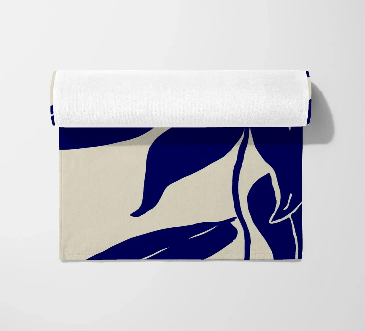 Blue Leafs beach towel by treechild