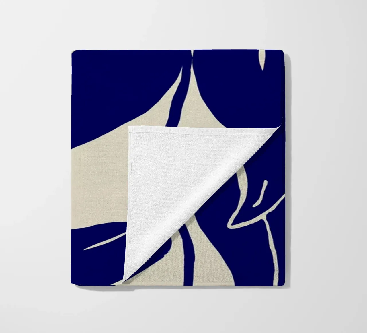 Blue Leafs beach towel by treechild