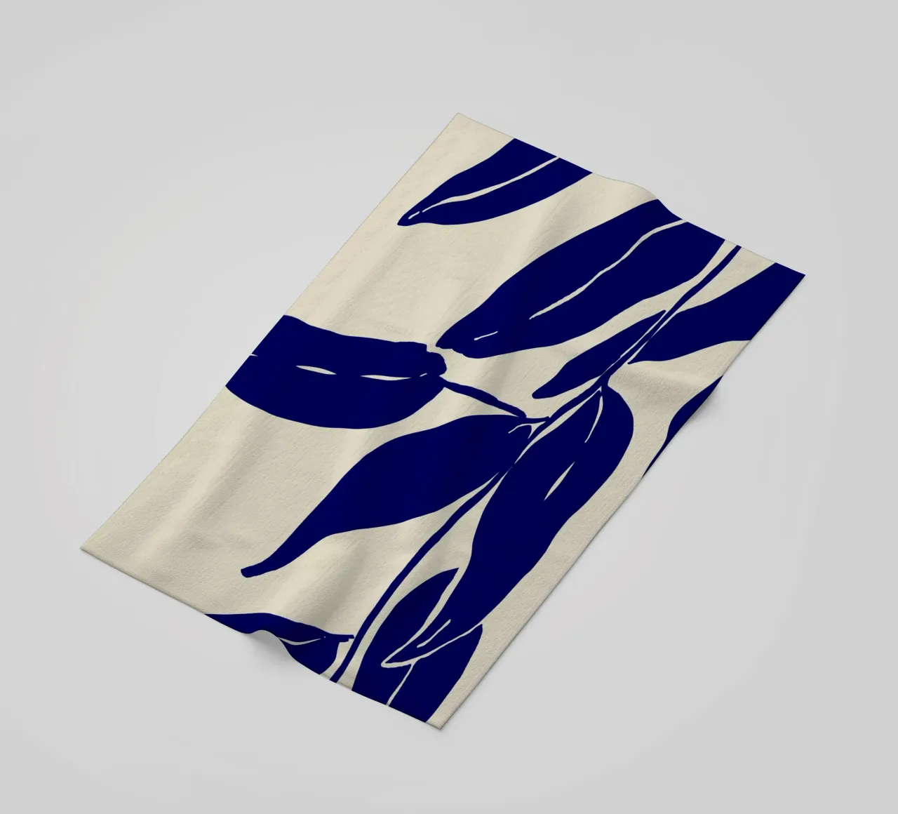 Blue Leafs beach towel by treechild