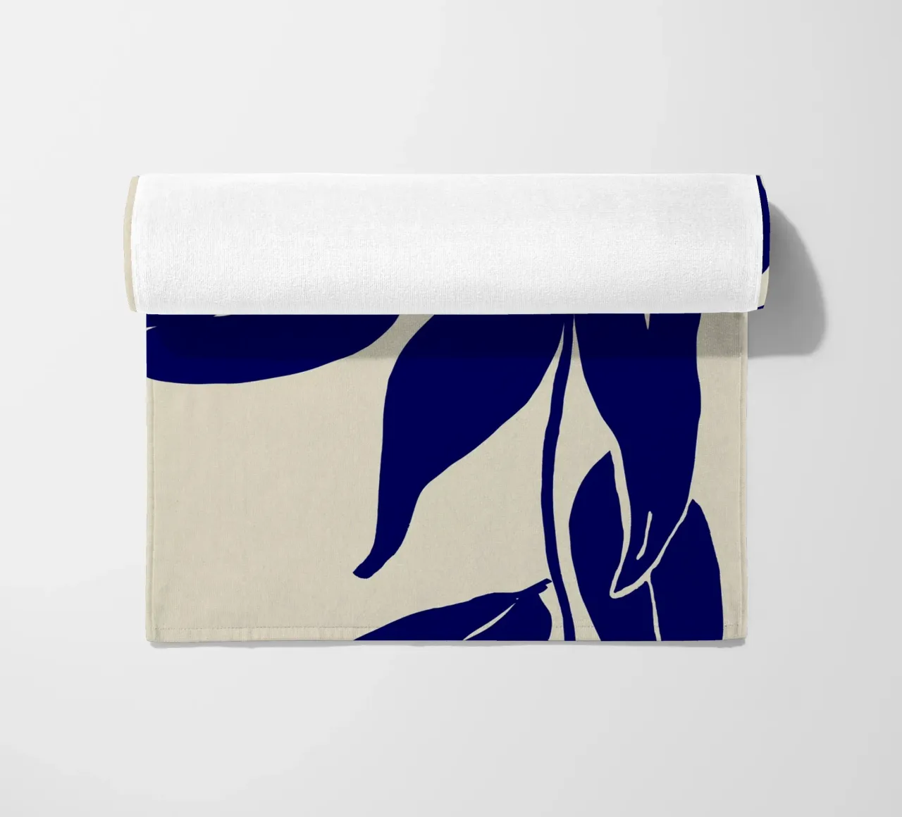 Blue Leafs beach towel by treechild