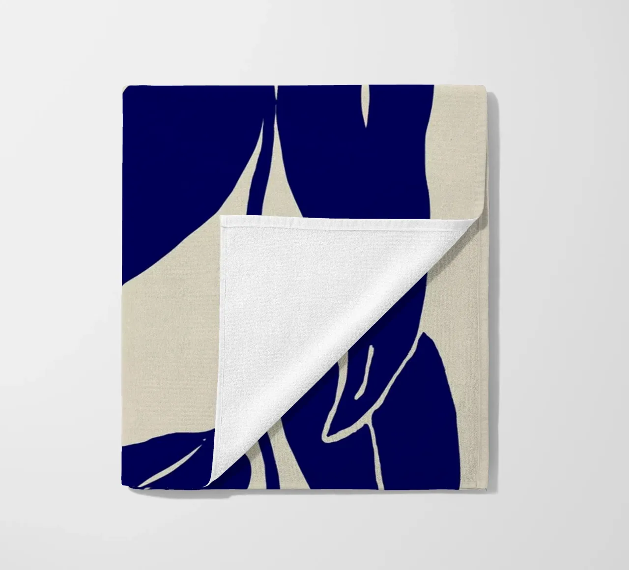Blue Leafs beach towel by treechild