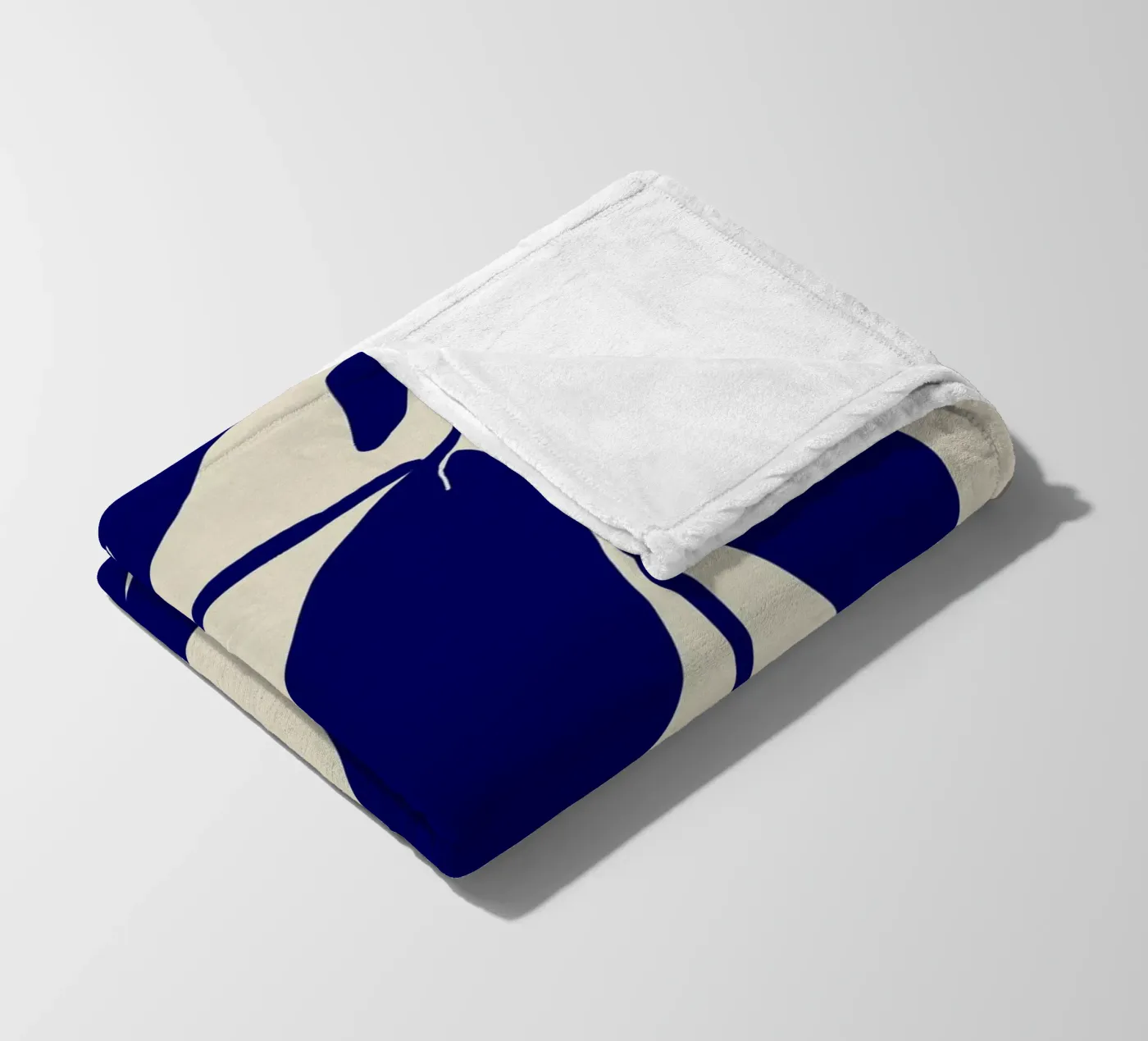 Blue Leafs Fleecedecke von treechild