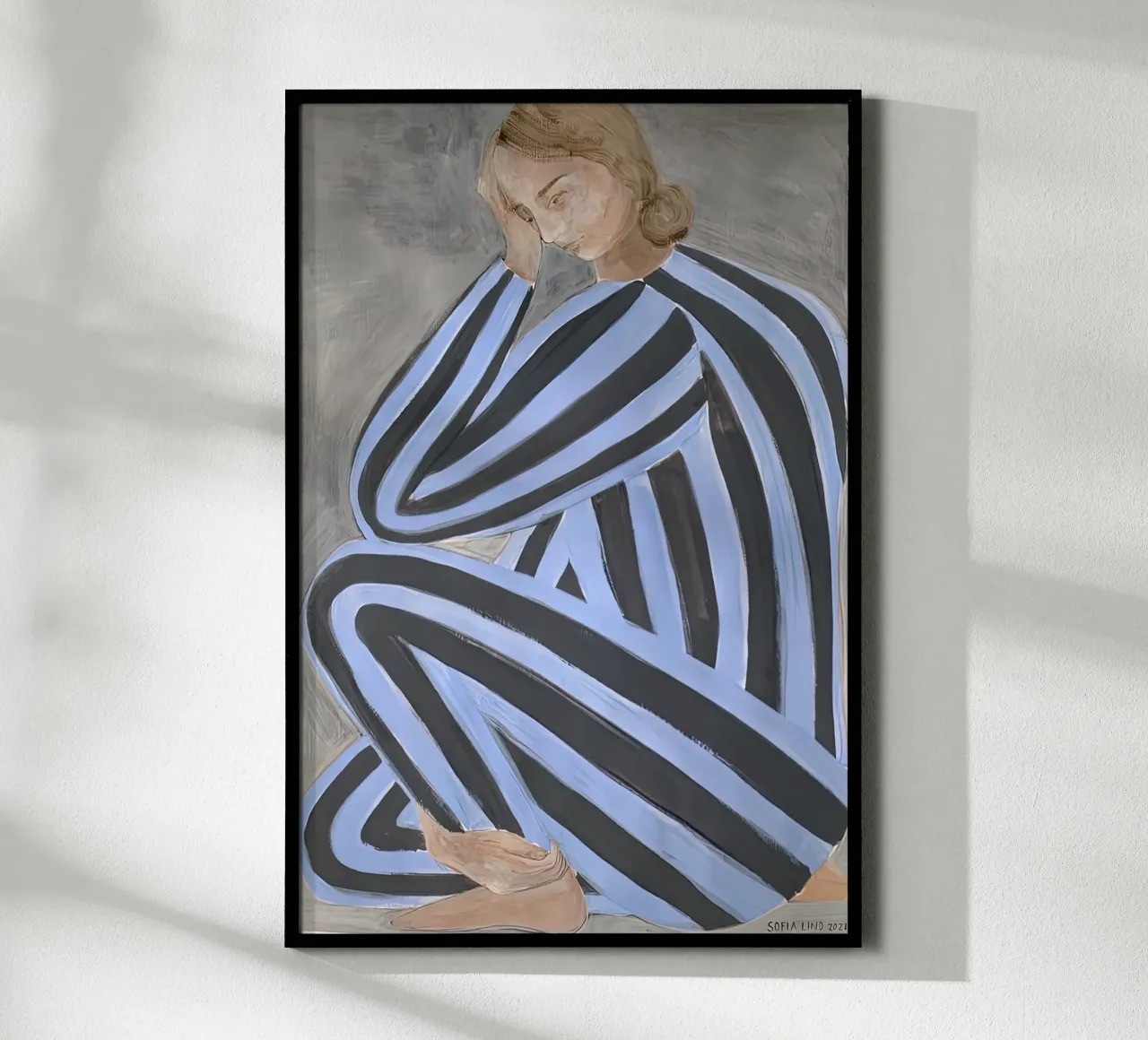 Sofia Lind 46 poster con telaio in legno da William Brown