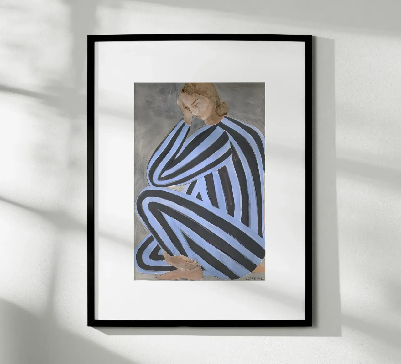Sofia Lind 46 poster con telaio in legno da William Brown