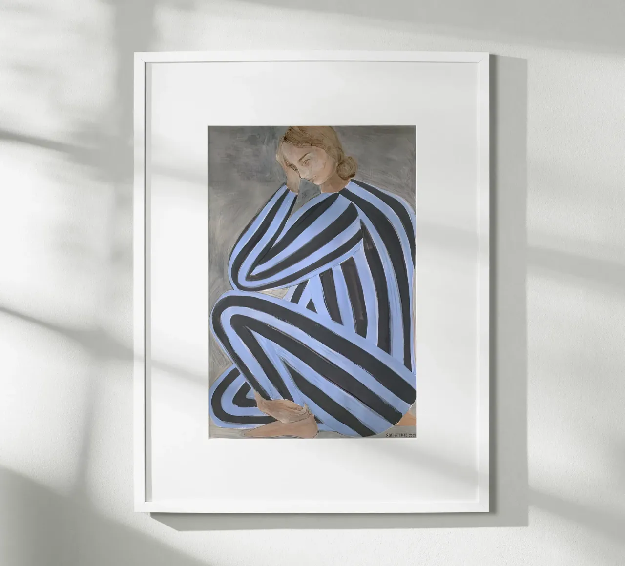 Sofia Lind 46 poster con telaio in legno da William Brown
