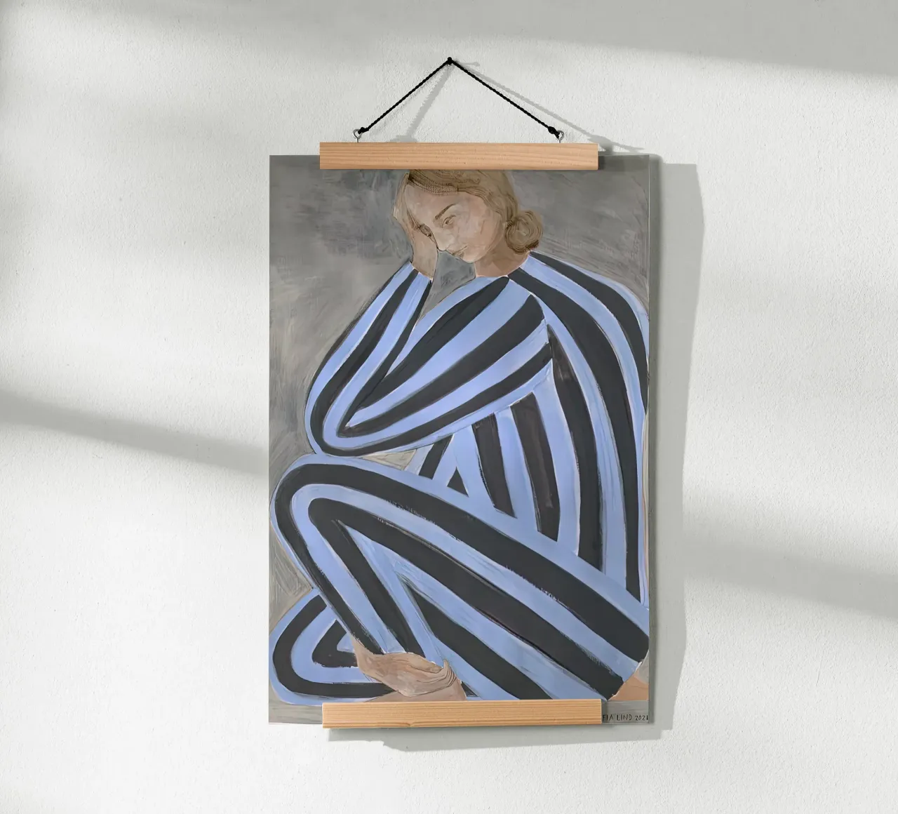 Sofia Lind 46 poster con telaio in legno da William Brown