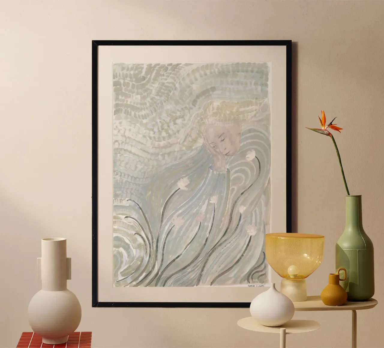 Sofia Lind 48 poster con telaio in alluminio da William Brown