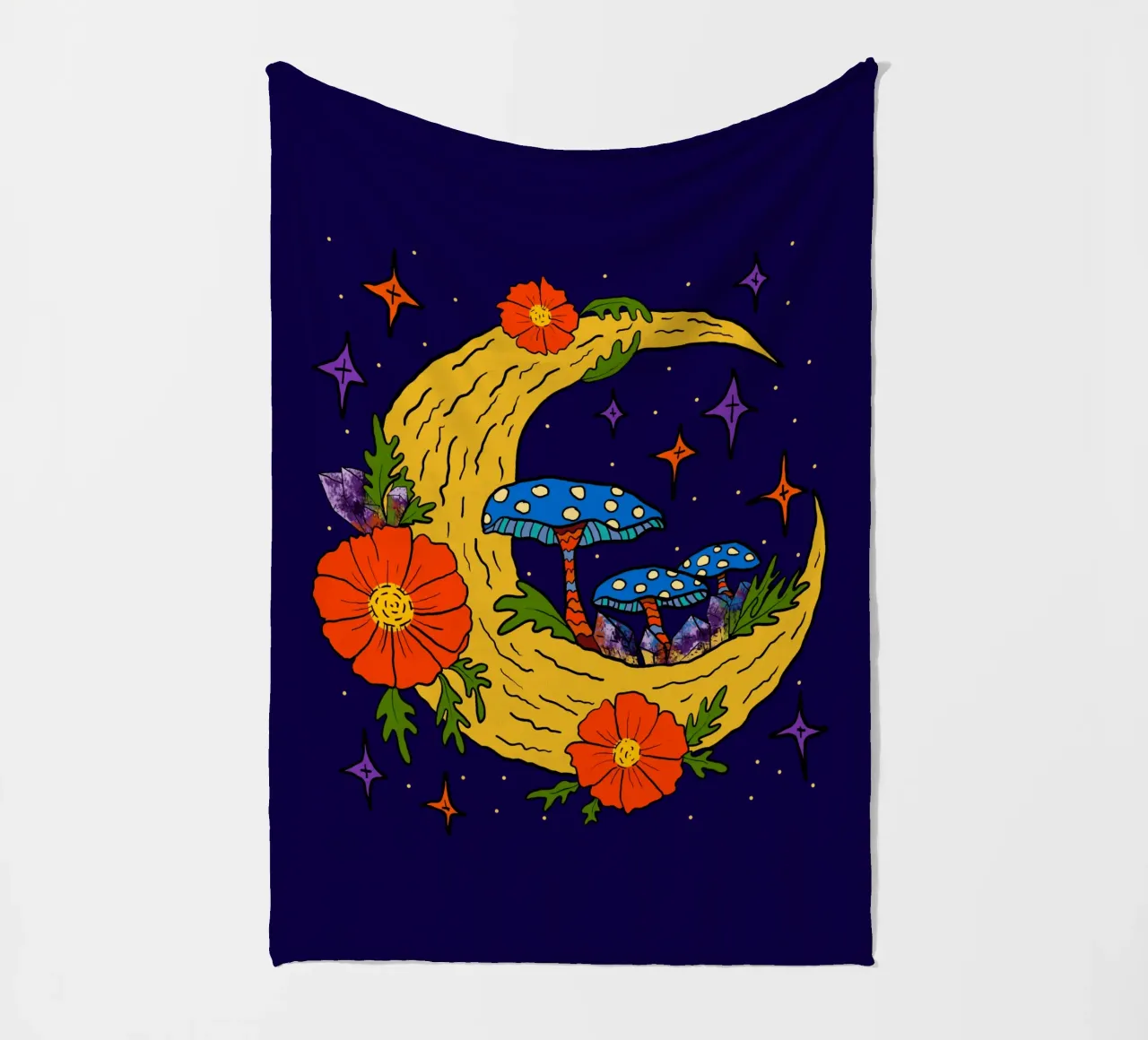 Moonbloom: Whispers of Enchantment coperta in pile da TijanaArtStudio88