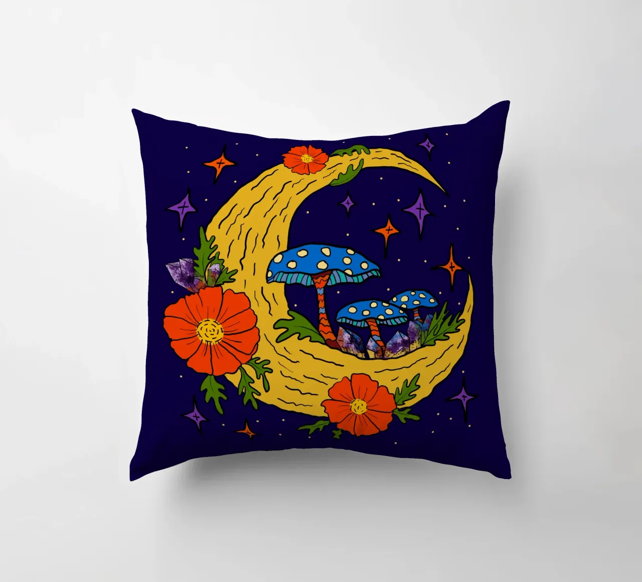 Moonbloom: Whispers of Enchantment cuscino da TijanaArtStudio88
