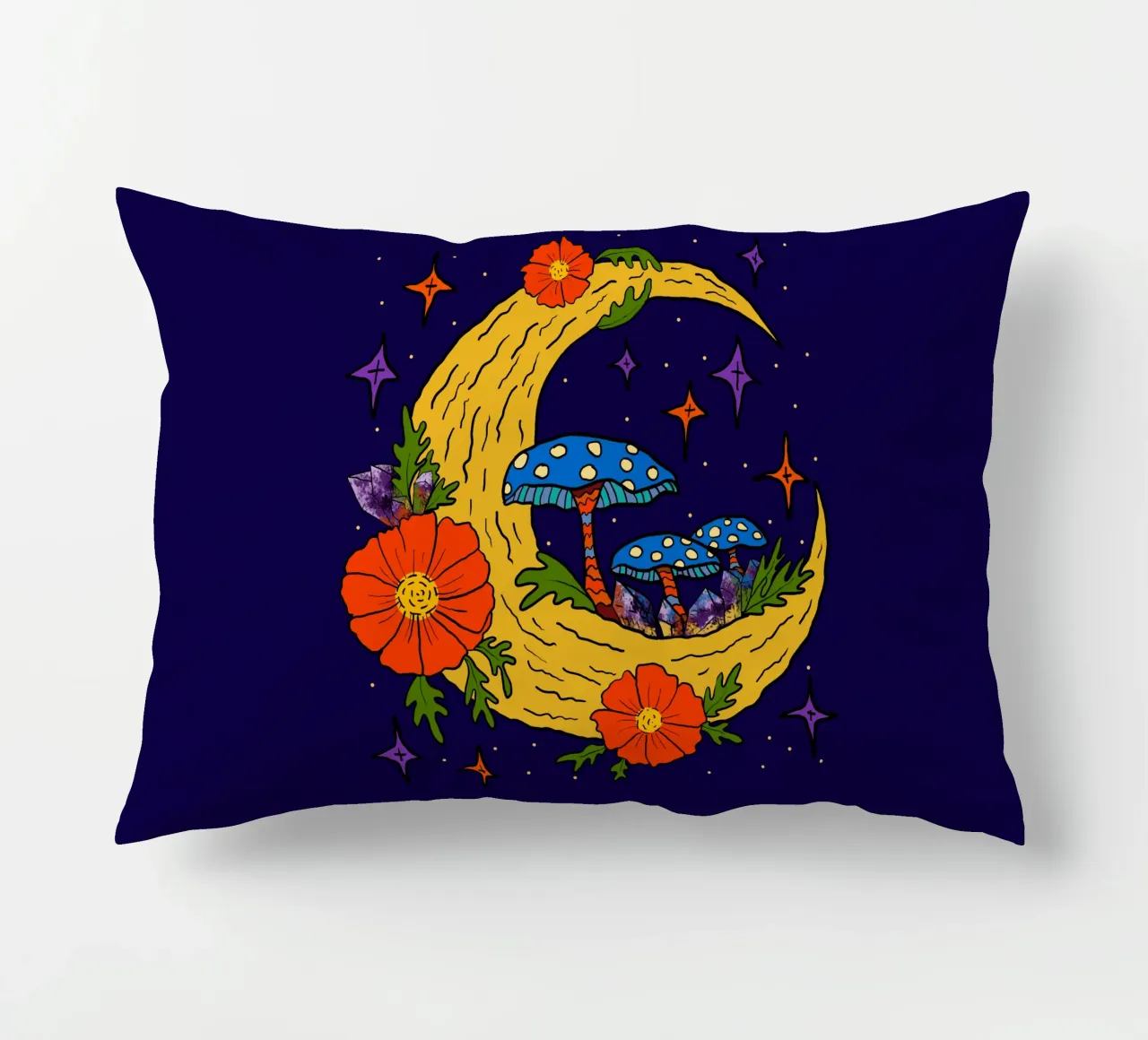 Moonbloom: Whispers of Enchantment cuscino da TijanaArtStudio88