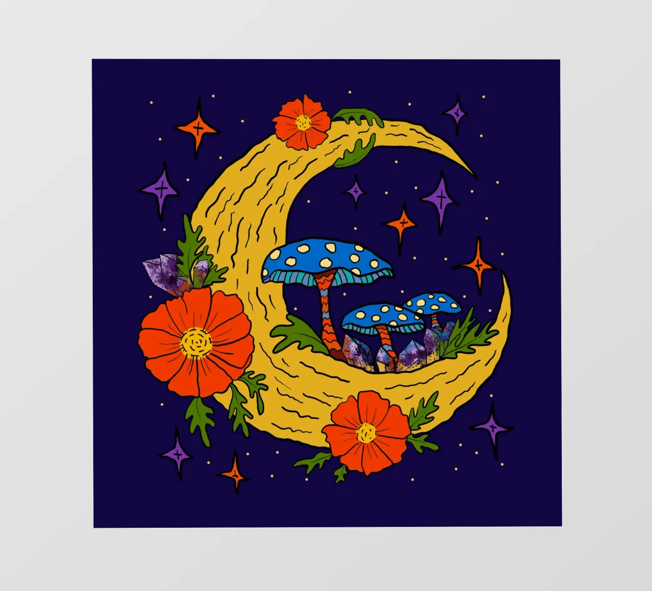 Moonbloom: Whispers of Enchantment pellicola backlit da TijanaArtStudio88
