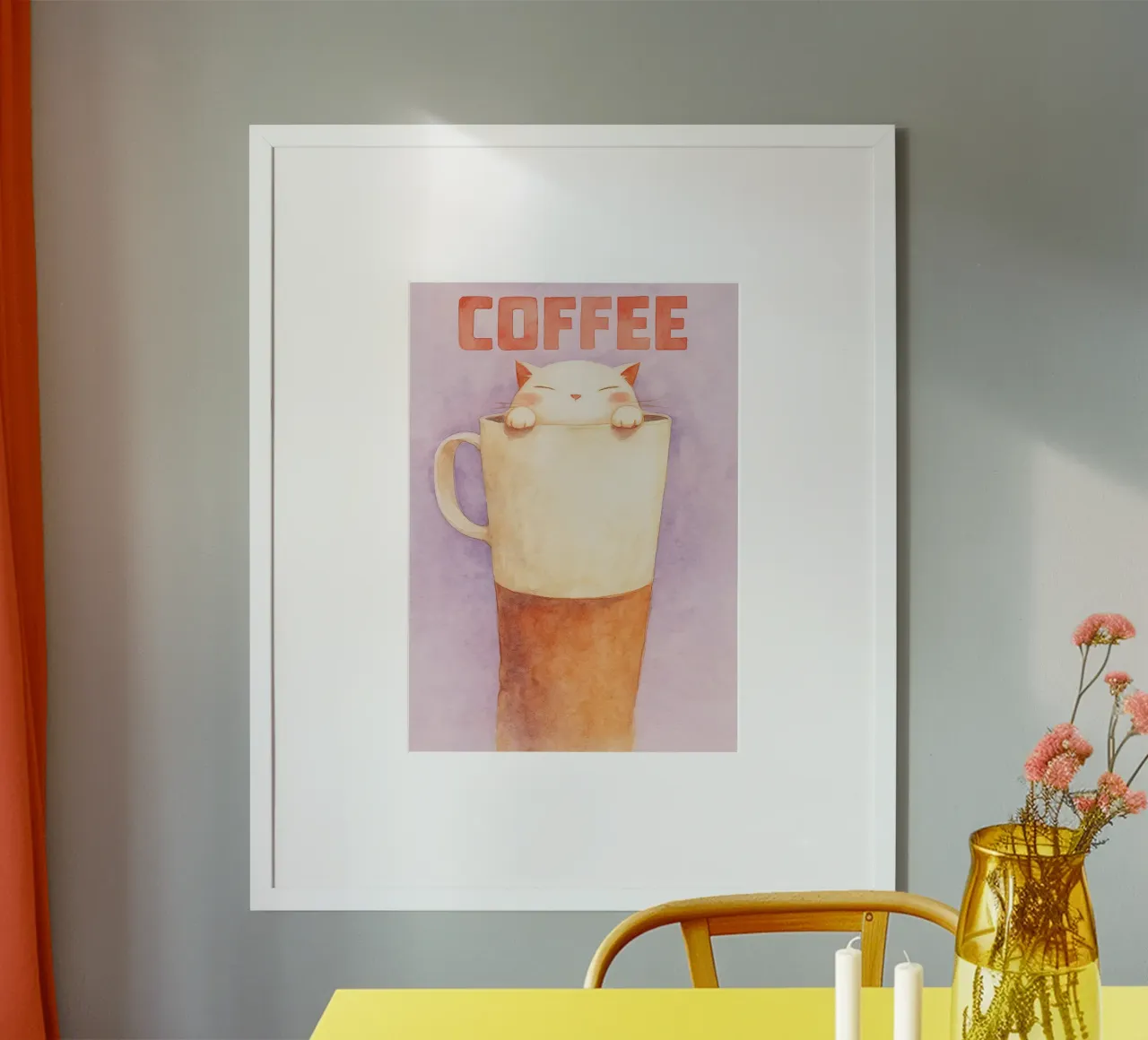 cane divertente questo è bene poster con telaio in alluminio da wadasx