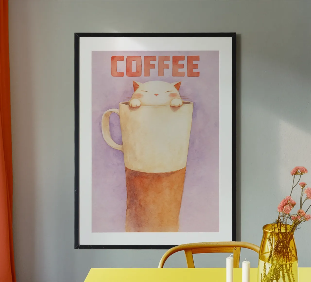 cane divertente questo è bene poster con telaio in alluminio da wadasx