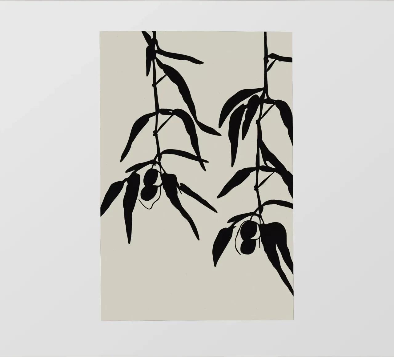 Olive Twigs pellicola backlit da treechild