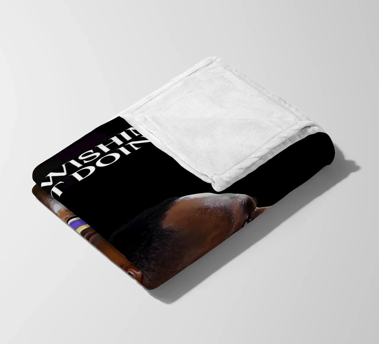 "Stop wishing, start doing." coperta in pile da Type & Tape