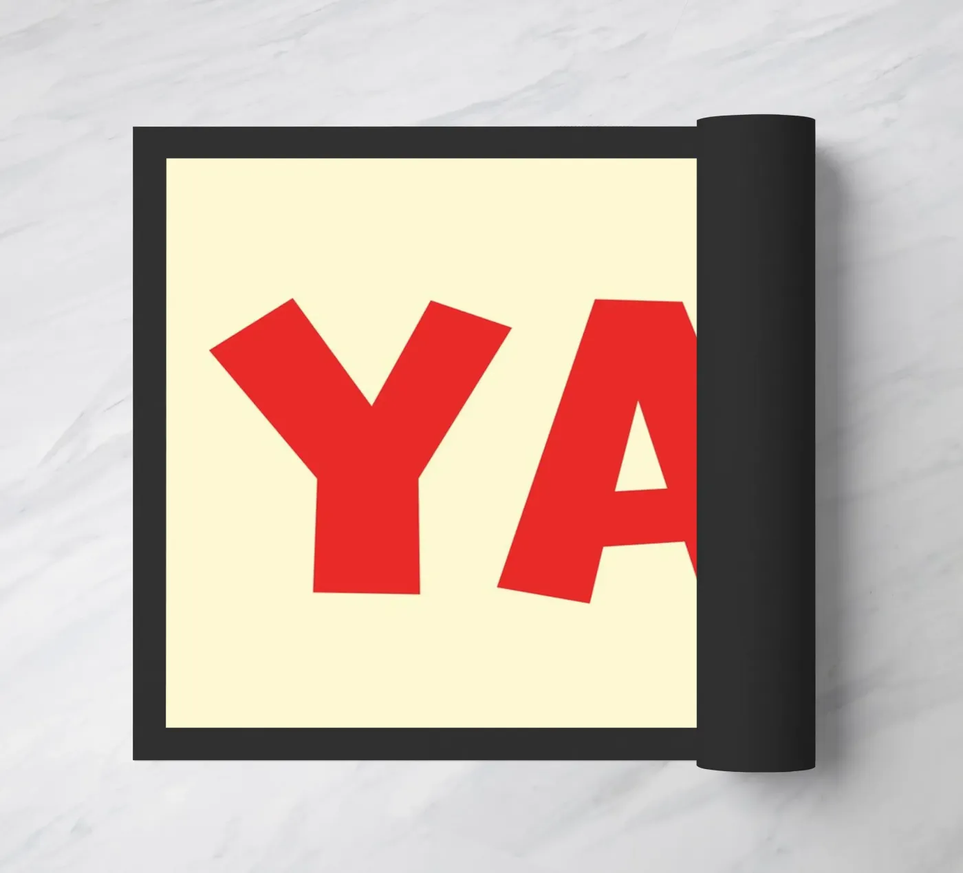 Yay 9 doormat by The Type Club Tokyo