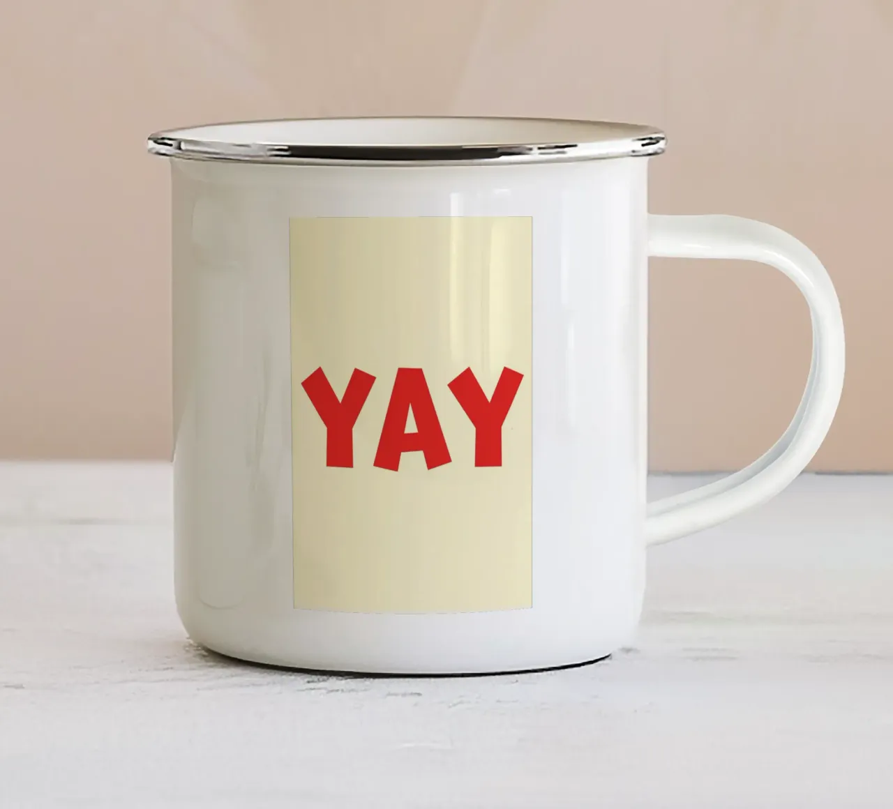 Yay 9 tazza in smalto da The Type Club Tokyo