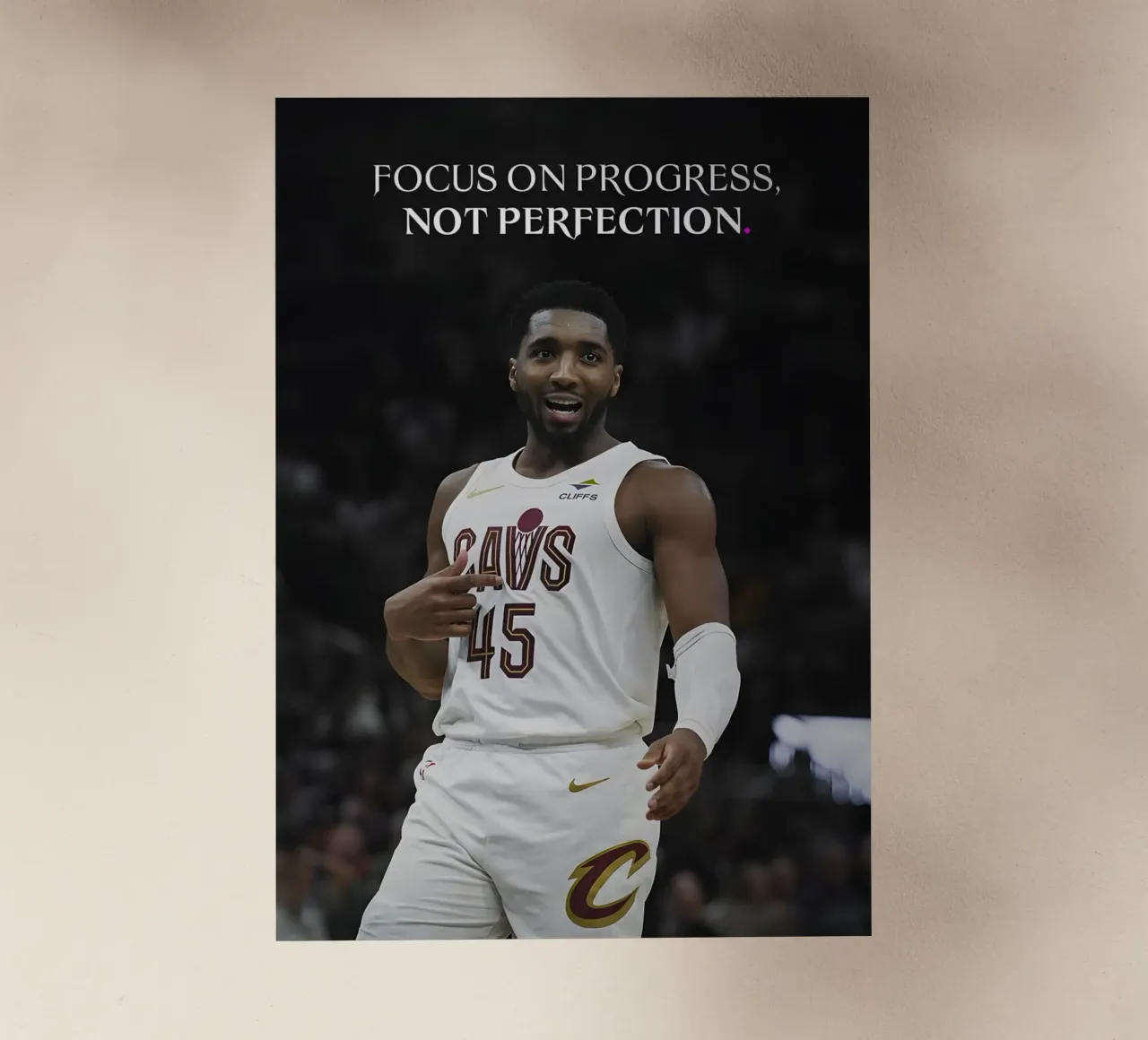 Focus on progress, not perfection. pellicola backlit da Type & Tape