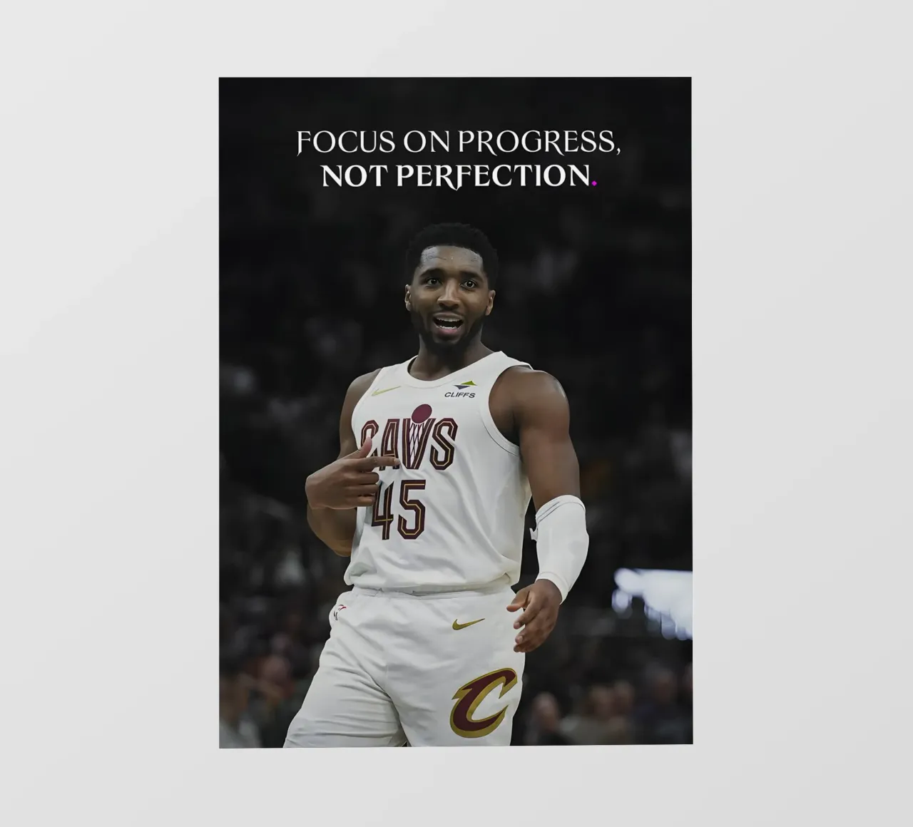 Focus on progress, not perfection. pellicola backlit da Type & Tape