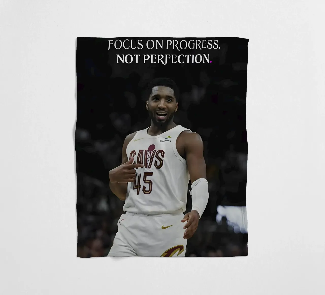 Focus on progress, not perfection. coperta in pile da Type & Tape