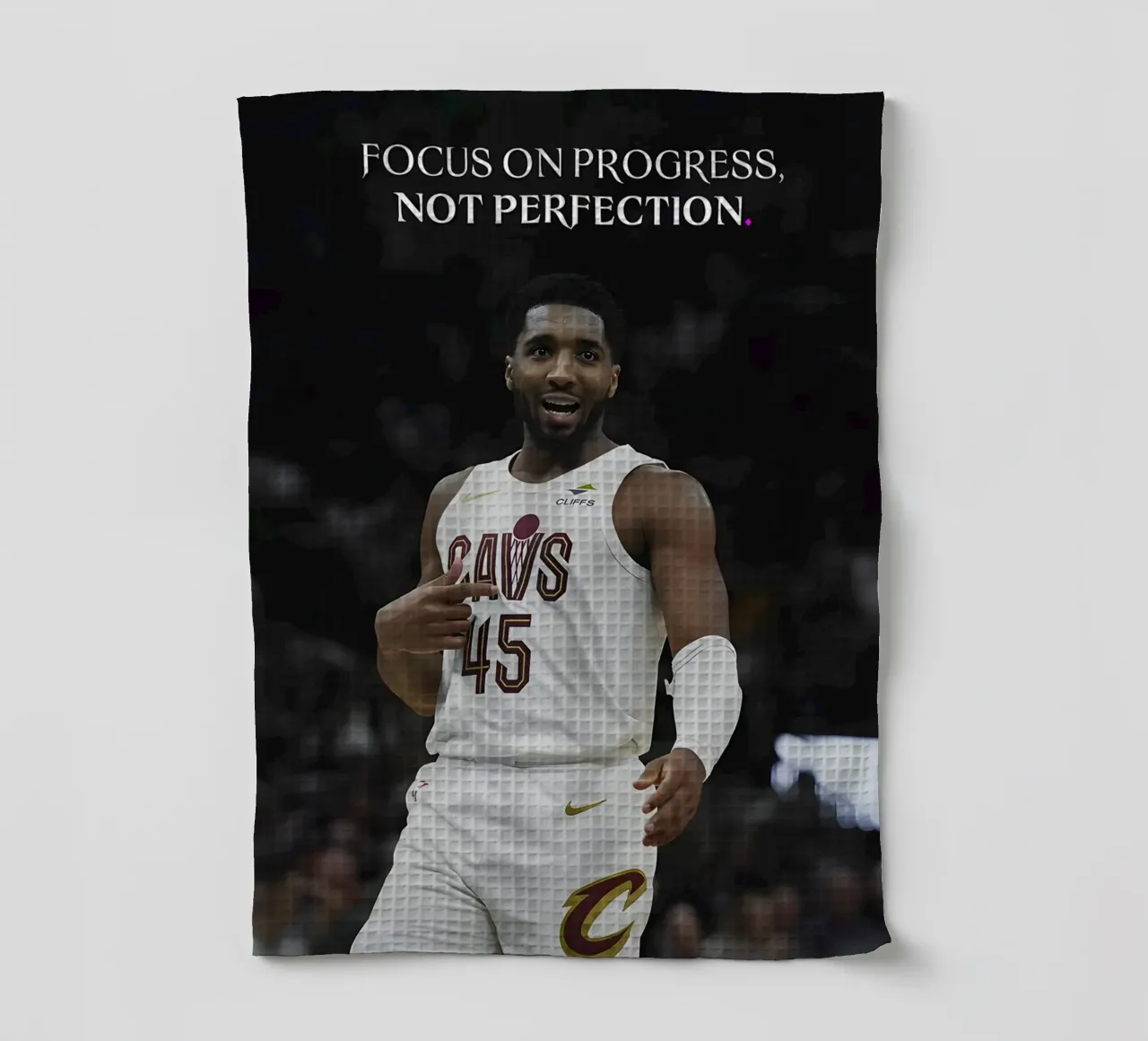 Focus on progress, not perfection. canovaccio da cucina da Type & Tape