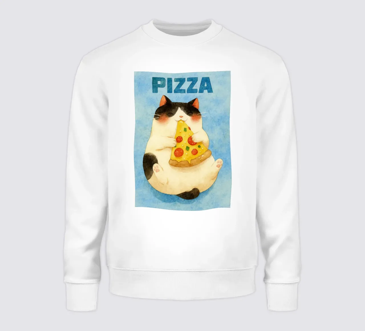 funny pizza cat felpa da wadasx