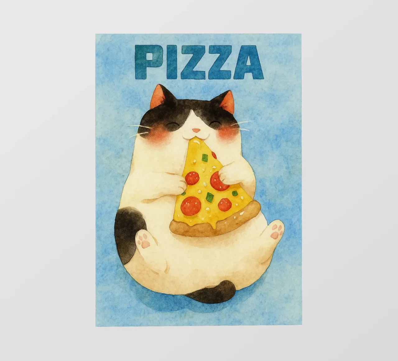 funny pizza cat pellicola backlit da wadasx